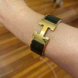 Authentic Hermès Clic Clac H Black Bracelet